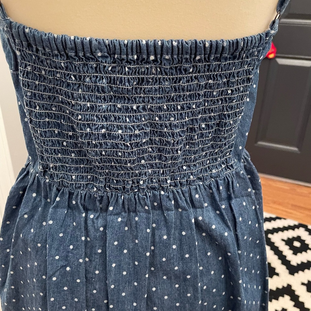 Polk-a-dot denim style sundress - Picture 4 of 8